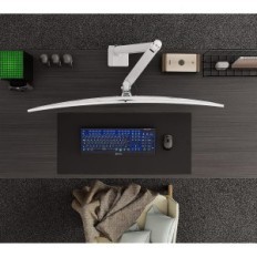 Desk kahva näytössä Putosen GSMT-231-W, 17-49 tuumaa, valkoinen