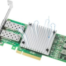 Huntion Network Card, två SFP + portar, med adapter