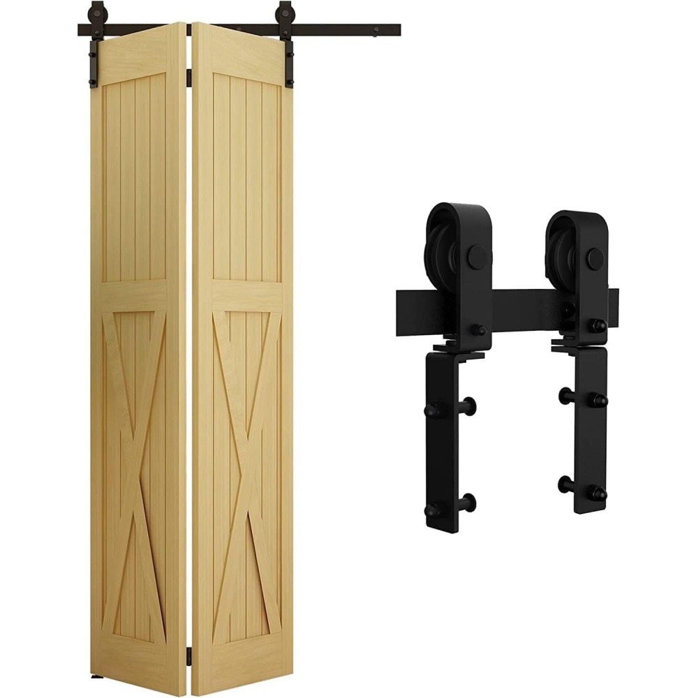 Conjunto de porta dobrável 3.5FT / 107 cm Kit de montagem de porta Wolfbird