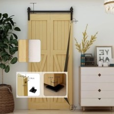 Set de porte pliante de 3,5 pieds / 107 cm Kit de montage de porte Wolfbird