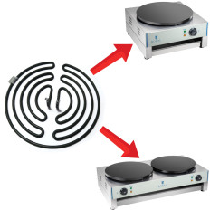 Résistance pour crêpière ø 40 cm Royal Catering 3000W 230V