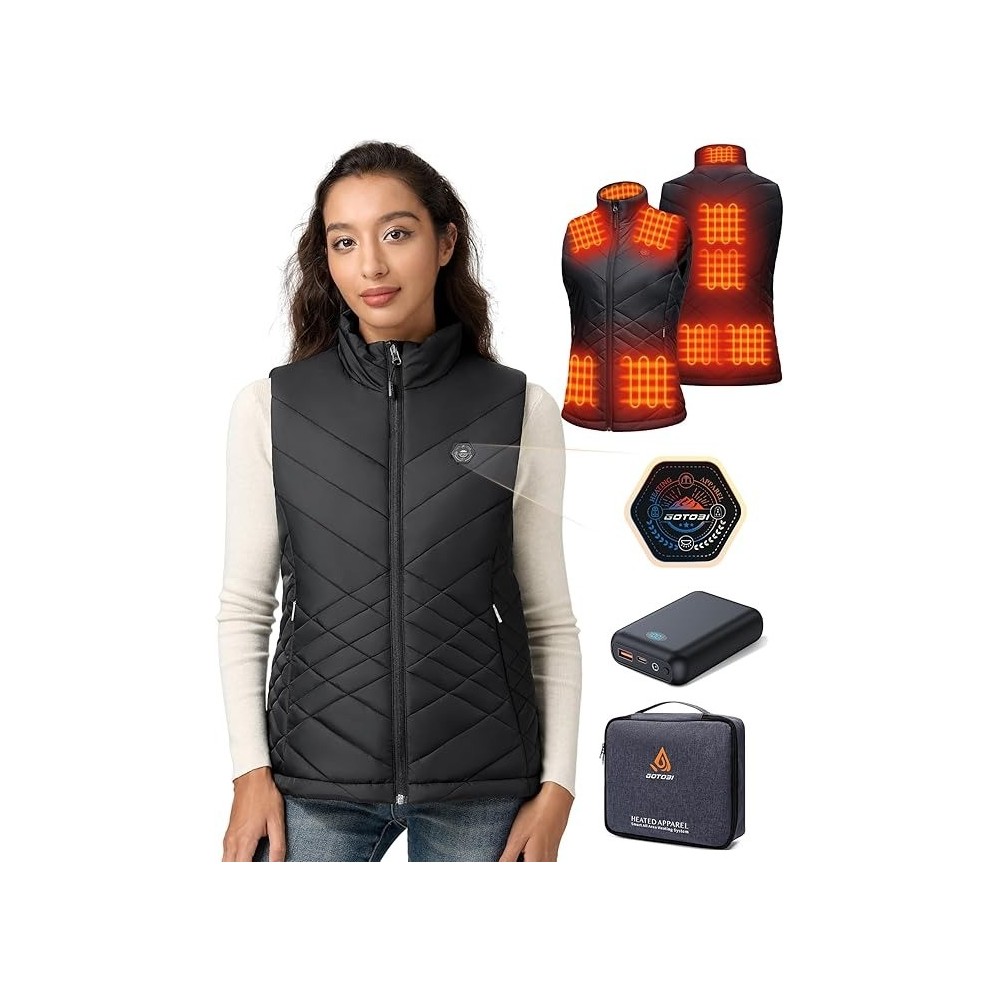 Women's heating vest Gotobi, 7.4V, 16000 mAh, size S