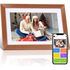 Digital Eyegle Frame, WiFi, 10,1 tommer, USB, lysebrun, skærmfejl, brugt