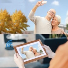 Digitaalinen silmäkasvi, WiFi, 10,1 tuumaa, USB, vaaleanruskea, näytön vika, käytetty