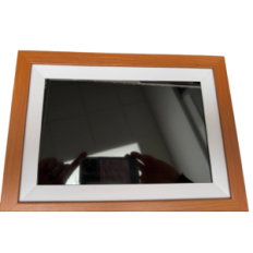 Digital Eyegle Frame, WiFi, 10,1 tommer, USB, lysebrun, skærmfejl, brugt