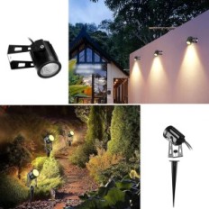 GreenClick Garden Lamps, 1800 LM, 25W, IP65, 21M, 6 kpl, käytetyt