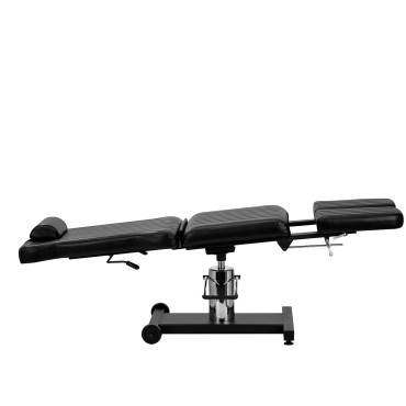 Fauteuil de tatouage Pro Ink 611 noir — vue latérale