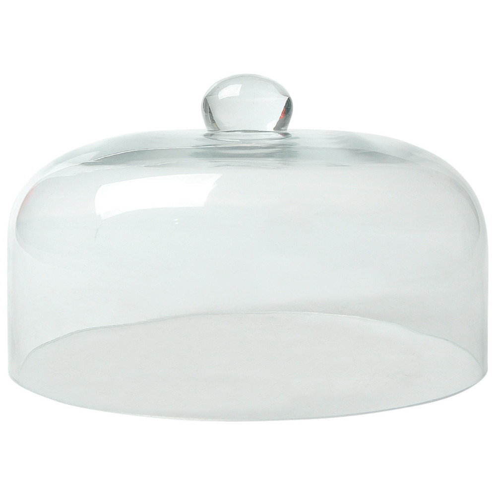 Glass dome for smoking dishes on a plate - Hendi 199978