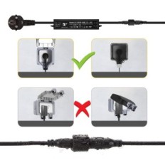 GreenClick Zahradní lampy, 1800 LM, 25W, IP65, 21m, 6 ks, použitý