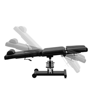 Pro Ink 611 Tattoo Stuhl Schwarz — Seitenansicht