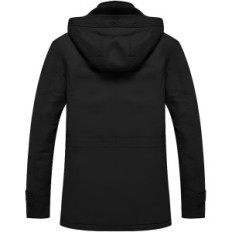 Heren Winterjack Tacvasen Grijs Maat L Warming Outdoor Jack Hooded Wind and Rain