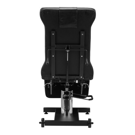 Cadeira de tatuagem Pro Ink 611 preta — vista traseira