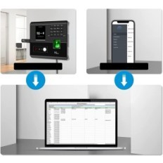 NGTECO MB1-Miometer-Zeitregisterregister mit WLAN, Gesichtsbewertung und Magnetkarte