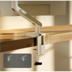 Podstawka Desktronic na jeden monitor, VESA 75/100 mm, biała