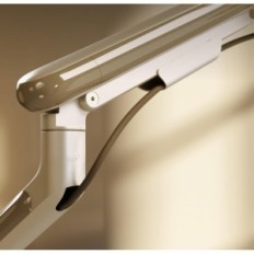 DESKTRONIC stand for one monitor, VESA 75/100 mm, white