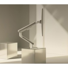 Desktronic Stativ for en skjerm, VESA 75/100 mm, hvit