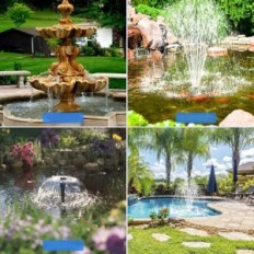 Billing pond pump, 18 V, 35 W with a 2m hose Energy-saving water pump for fountains, water ponds and aquariums