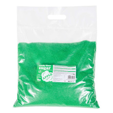 Barevné ochucené cukru pro zelenou cukrovou vlnu s jablečným příchutí 5kg
