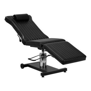 Fauteuil de tatouage Pro Ink 612 noir — vue latérale