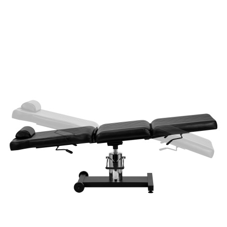 Pro Ink 612 Tätowierstuhl Schwarz — Seitenansicht