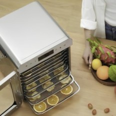 Déshydrateur pour séchage de fruits Resteq, 400 W, 10 étagères, acier inoxydable