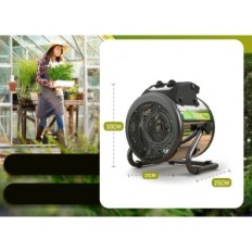 Elektrický ohřívač pro skleníkovou bio zelenou palmou, 2 x 1000 w, použitý