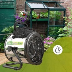 Chauffage électrique pour serre Bio Green Palma, 2 x 1000 W, utilisé
