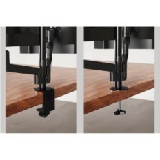 Mobiliário integral para três monitores com uma diagonal de 17-27 polegadas