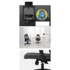 Ergonomisk kontorstol G31 LB31HB, roterende, med mesh, for studerende