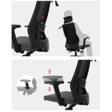 Ergonomisk kontorstol G31 LB3HB, roterende, med mesh, for studenter