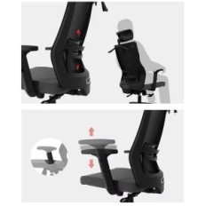 Ergonomisk kontorsstol G31 LB31HB, roterande, med nät, för studenter
