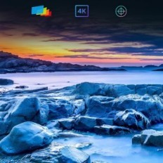 Projetor Wowotou V1 HD1920X1080 Mini Projetor Móvel Móvel 60W, 203 cm, 1,35: 1