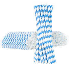 Bio Ecological Paper Biemen 6 / 205mm - White-Blue 500PCS.