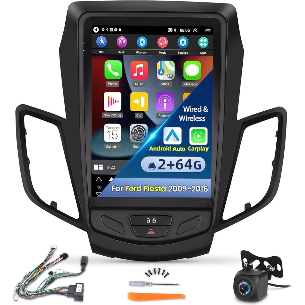 Rádio do carro com Android Nhopeew 9,7 '' Para Ford Fiesta, usado