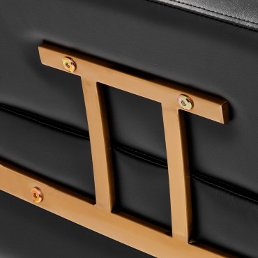 Kadernícke kreslo Gabbiano Porto-GM čierne — detail operadla