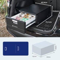 Aaobosi auto ledusskapis, 12 V, līdz -20 ° C, 31 l