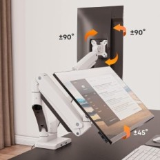 PURORSEN GSMT-232 Χειρολαβή οθόνης, 2 οθόνες, 17-35 ίντσες, USB