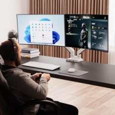 Putosi GSMT-232 -monitori kahva, 2 näytöt, 17-35 tuumaa, USB