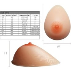 Brustimplantate Ivita 6000 g realistische Paar Silikoneinsätze für die Modellierung von Silhouetten und Kostümen