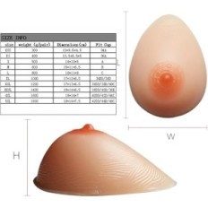 Εμφυτεύματα στήθους IVITA 6000 g Ρεαλιστικά ένθετα σιλικόνης ζευγάρι για μοντελοποίηση σιλουέτες και κοστούμια