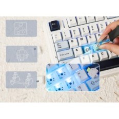 Epomaker X Aula F75 Gasket Teclado Mecânico, Bluetooth, USB-C