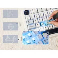 EPOMAKER X AULA F75 Tesnenie Tesnenie mechanickej klávesnice, Bluetooth, USB-C