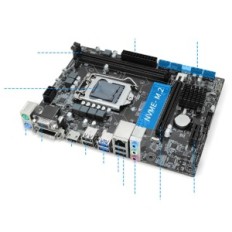 Ashata H310 LGA emaplaat Intel 8 ja 9 põlvkonna protsessorit DDR4 toe ja USB SATA-pistikutega