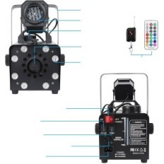 Sněhová stroj Hakut upgrade, 800 W, 8 RGB