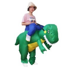 Felfújható zöld dinoszaurusz RESTEQ ruhák felnőttek Cosplay