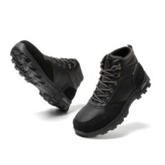 JOMIX Buty Trekkingowe Zimowe Ocieplane Botki, Czarny, Rozmiar 43