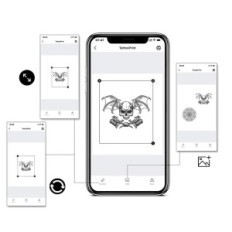 Maszyna do transferu tatuażu TATELF MHT-P8008, Bluetooth, 2500 mAh