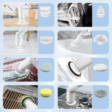 BUBBACARE PULIZZA PULIZZA, 2000 mAH, 550 giri / min, 8 tappi rimovibili