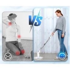 Brosse de nettoyage Bubbacare, 2000 mah, 550 tr / min, 8 casquettes amovibles