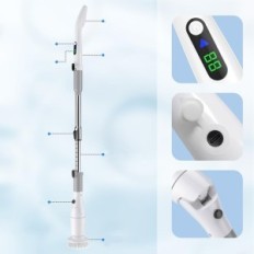 BUBBACARE PULIZZA PULIZZA, 2000 mAH, 550 giri / min, 8 tappi rimovibili